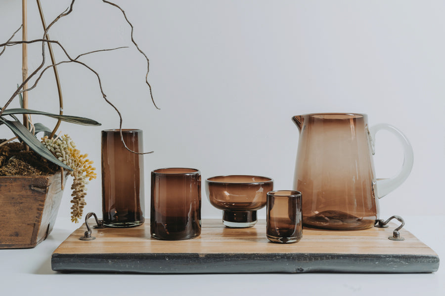 Handblown Shooter Glasses - Set of 4