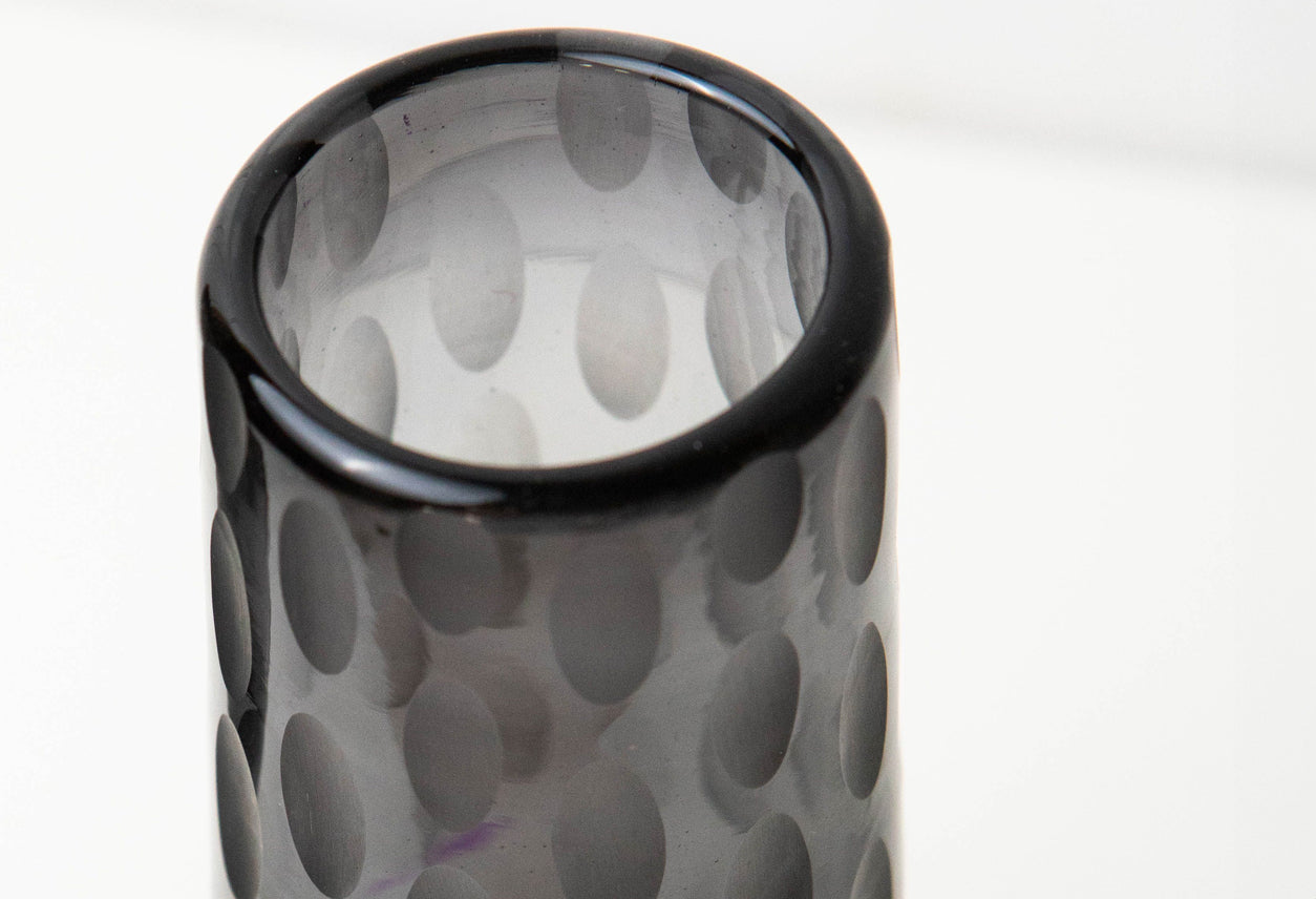 Handblown Etched Champagne Glass - Set of 2