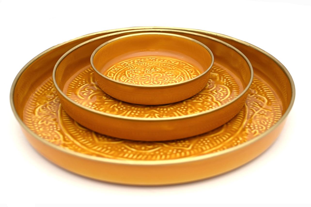 Punjabi Decorative Metal Tray