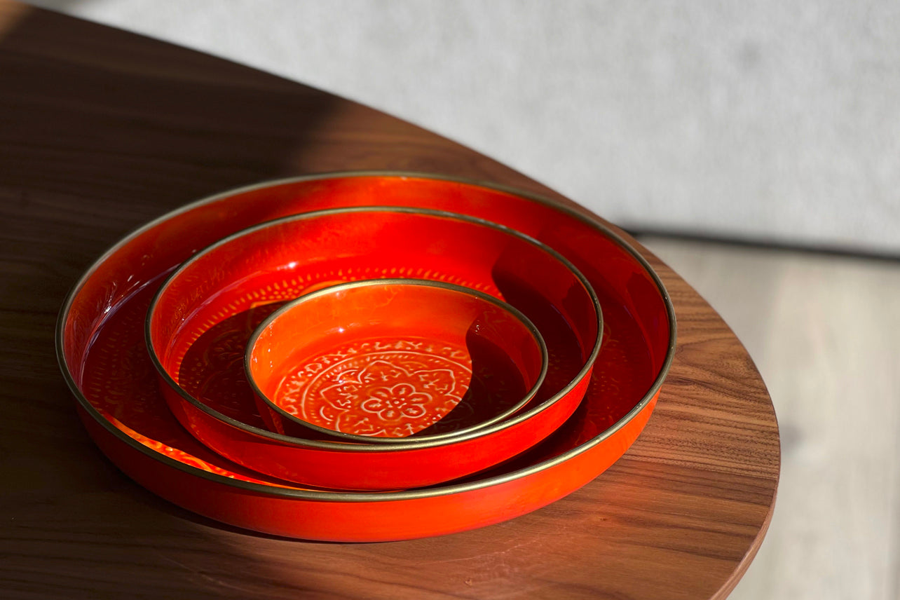 Punjabi Decorative Metal Tray