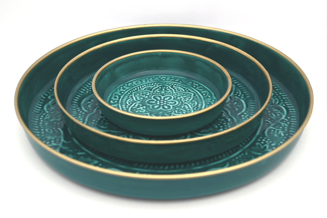 Punjabi Decorative Metal Tray