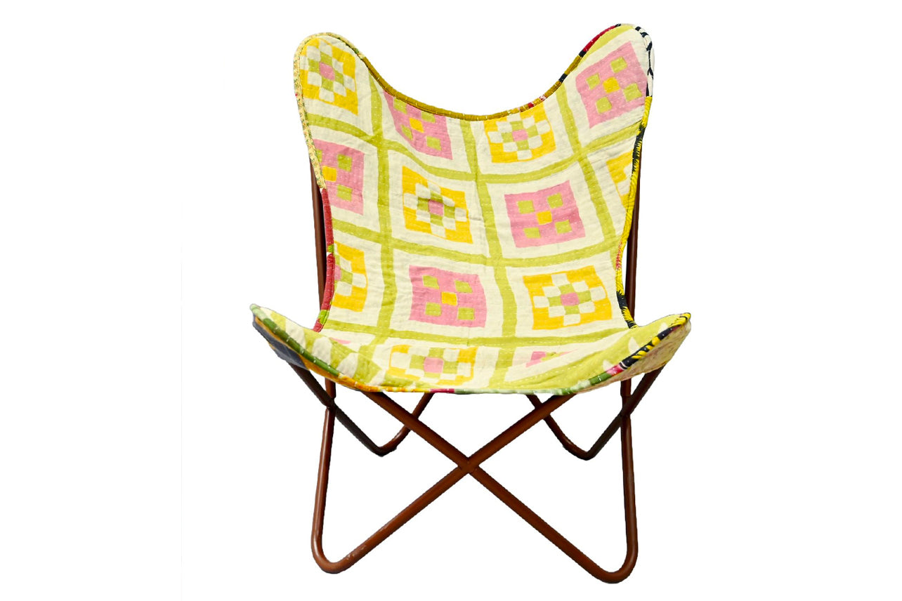 Vintage Kantha Butterfly Chair