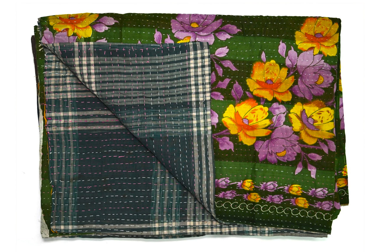 Vintage Kantha Blanket Throw - Assorted Colors