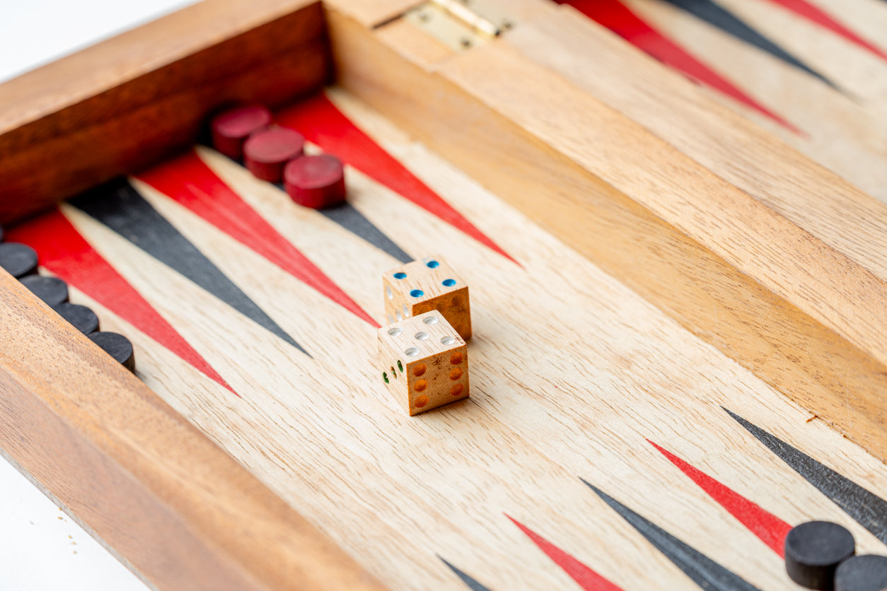 Backgammon Mangowood Game Set