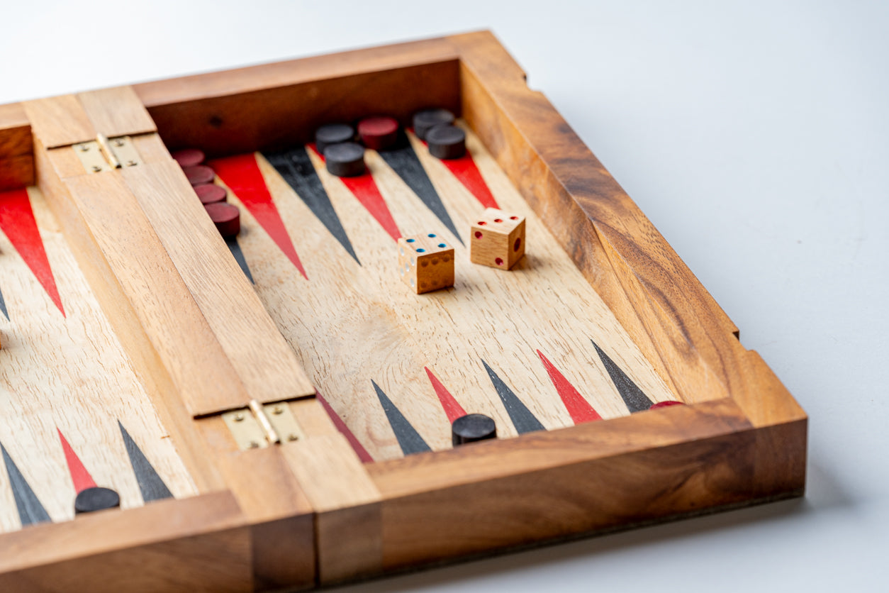 Backgammon Mangowood Game Set