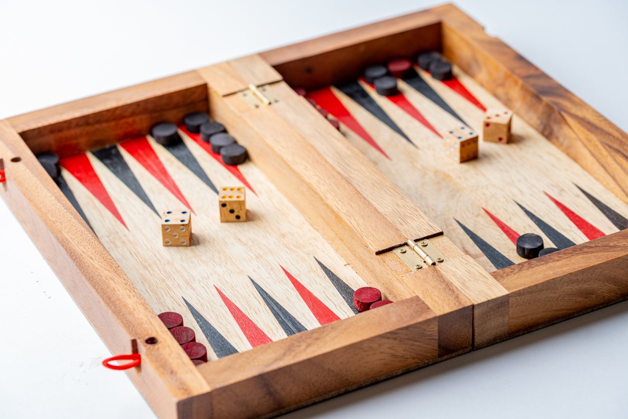 Backgammon Mangowood Game Set