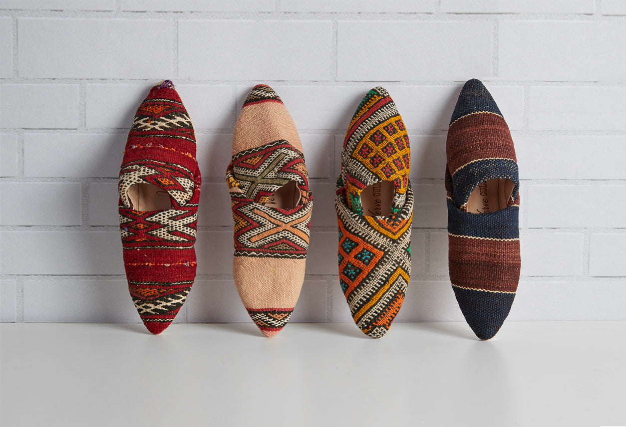 Moroccan Kilim Slippers