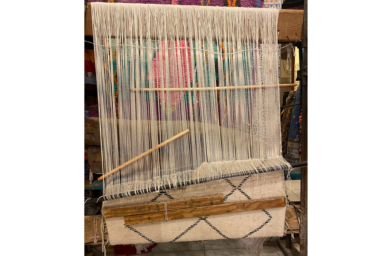 Moroccan Beni Ourain Berber Rug - Handmade - Large Size