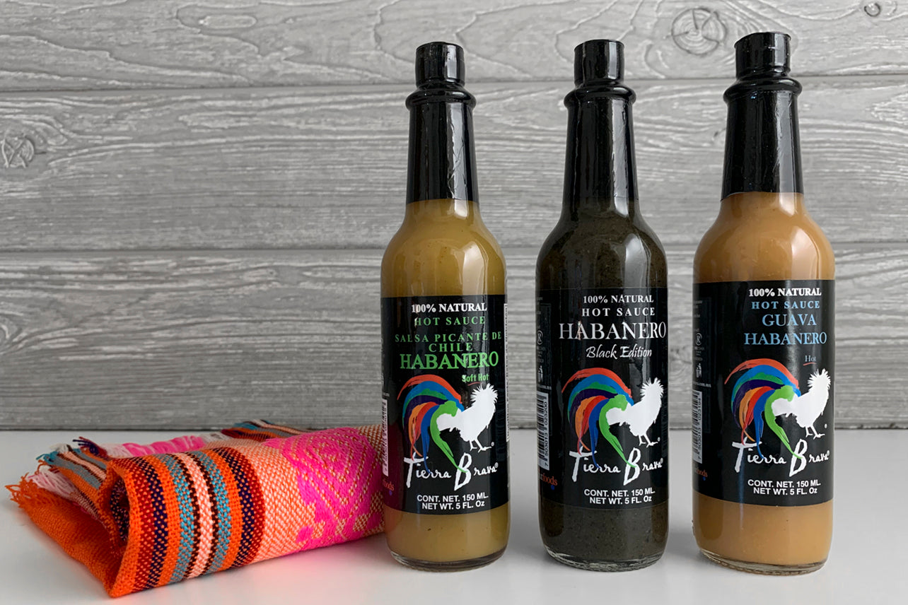 Habanero Hot Sauce Trio & Servilleta