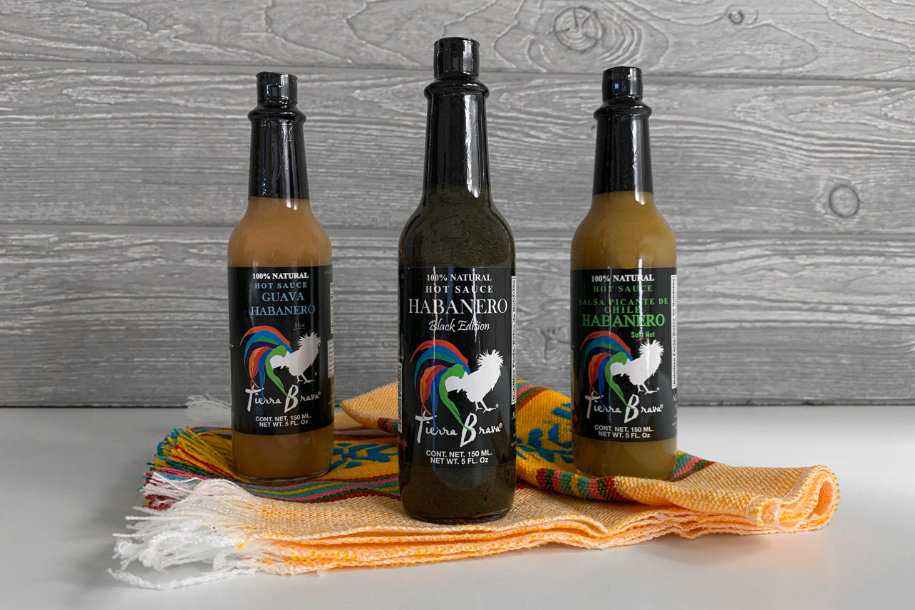 Habanero Hot Sauce Trio & Servilleta