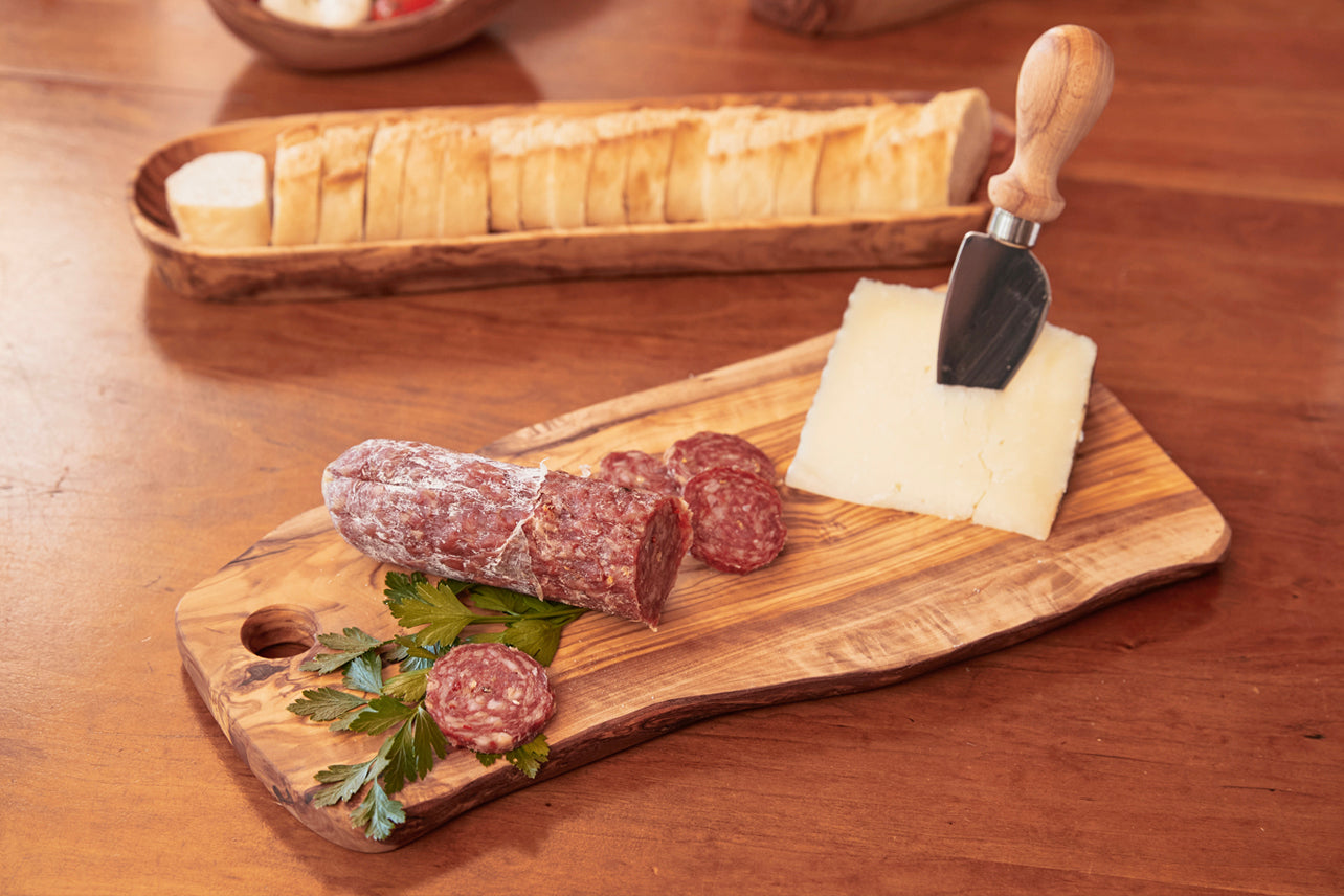 Italian Olivewood Charcuterie Board - with Hole