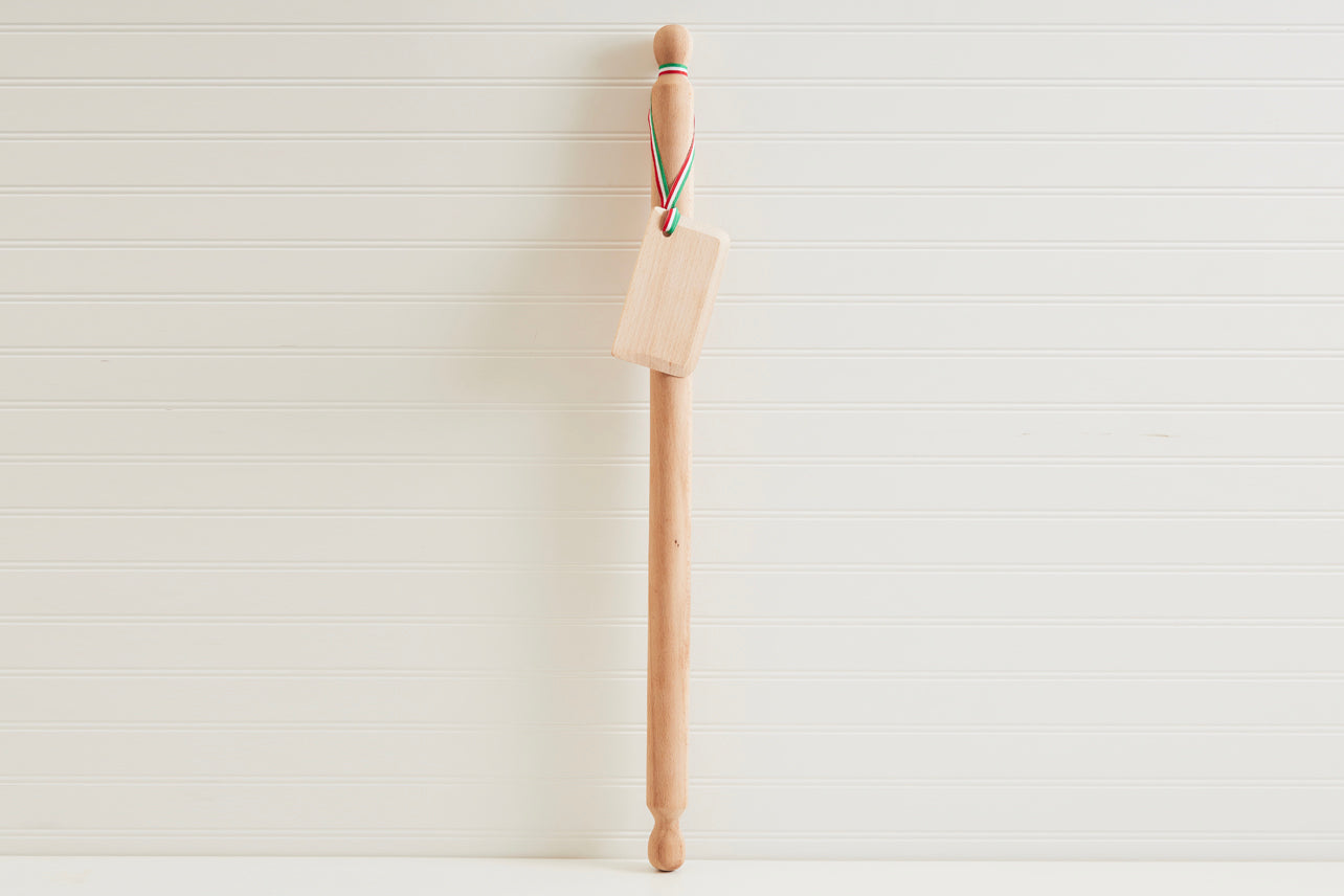 Mattarello In Acciaio Inox Antiaderente - Con Manico Legno Per Pizza, Pasta E Biscotti - Foto 6