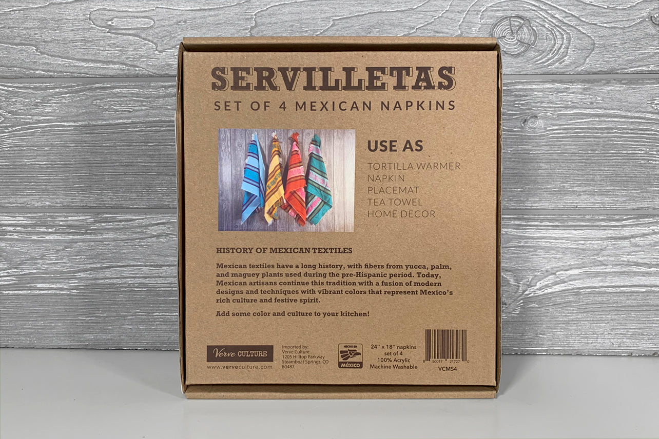 Servilletas - Set of 4 Mexican Napkins