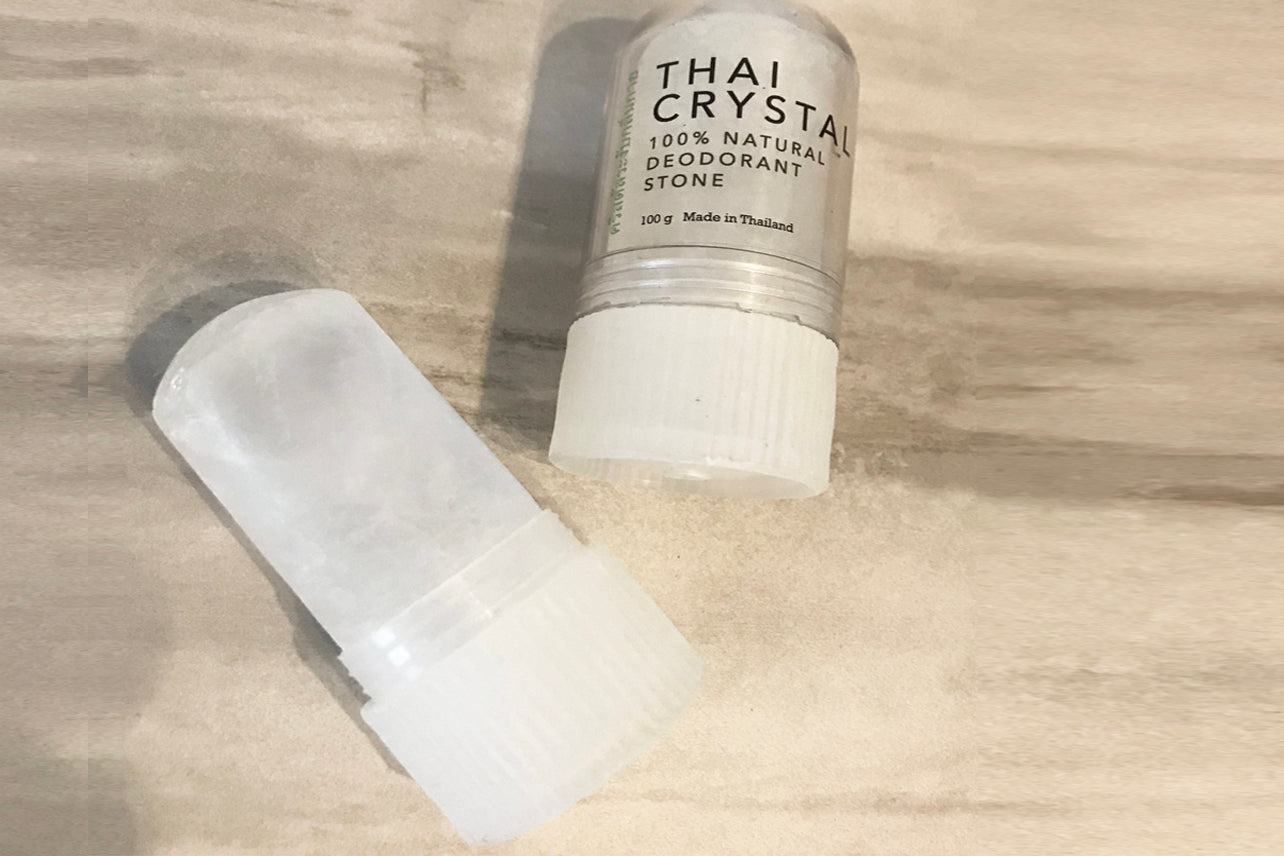 Thai Crystal Deodorant Stone - 100% Natural - Set of 2