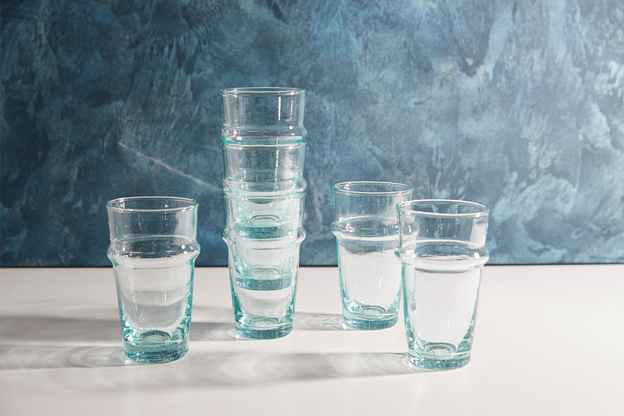 Moroccan Beldi Glassware - Set of 6