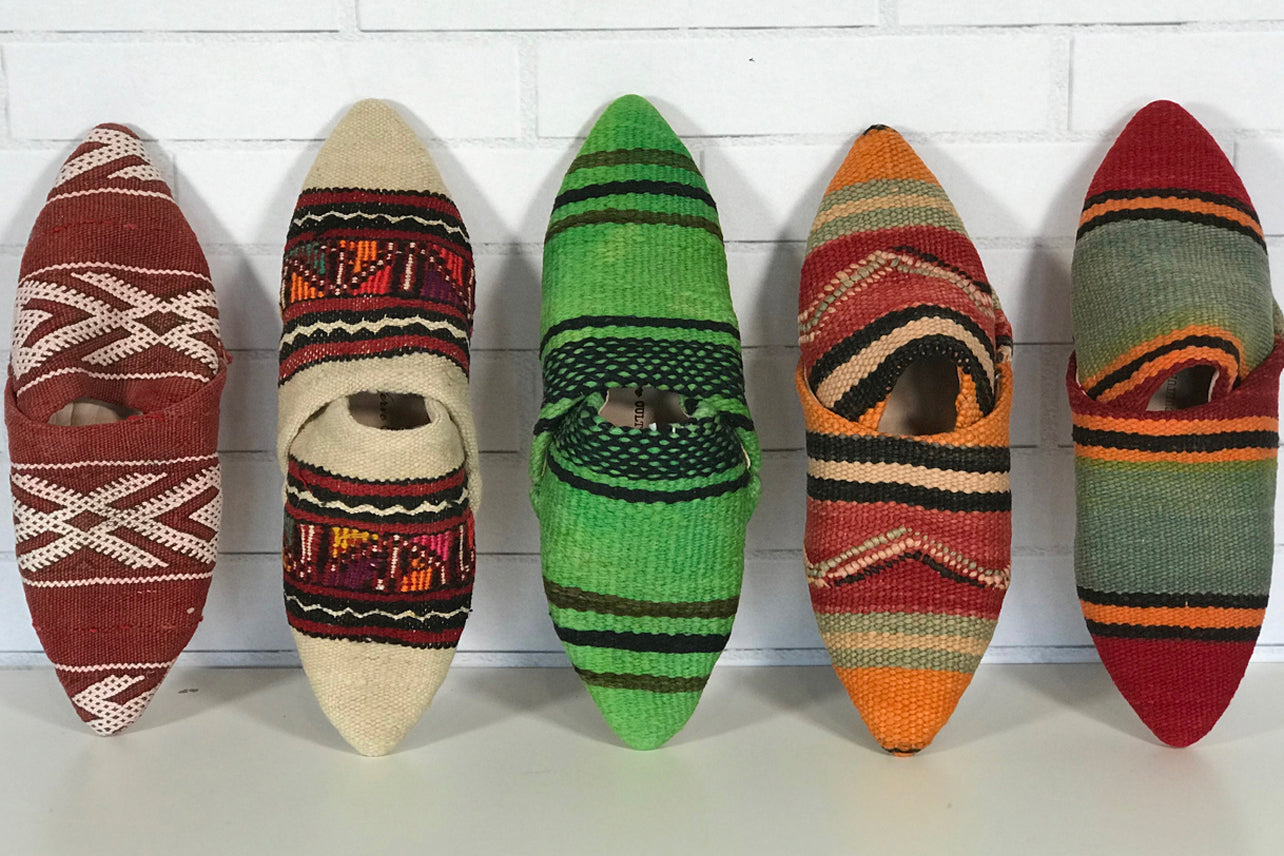 Moroccan Kilim Slippers