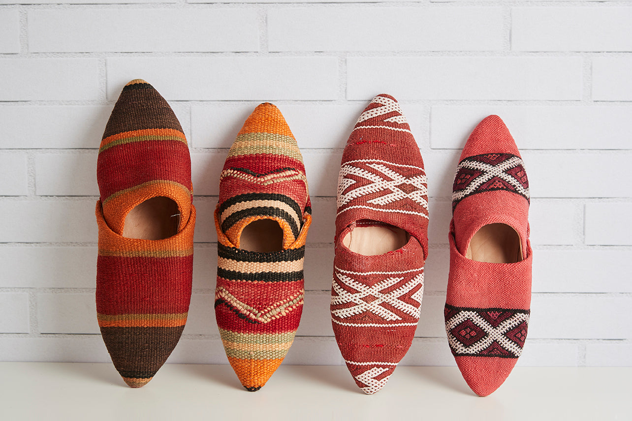 Moroccan Kilim Slippers