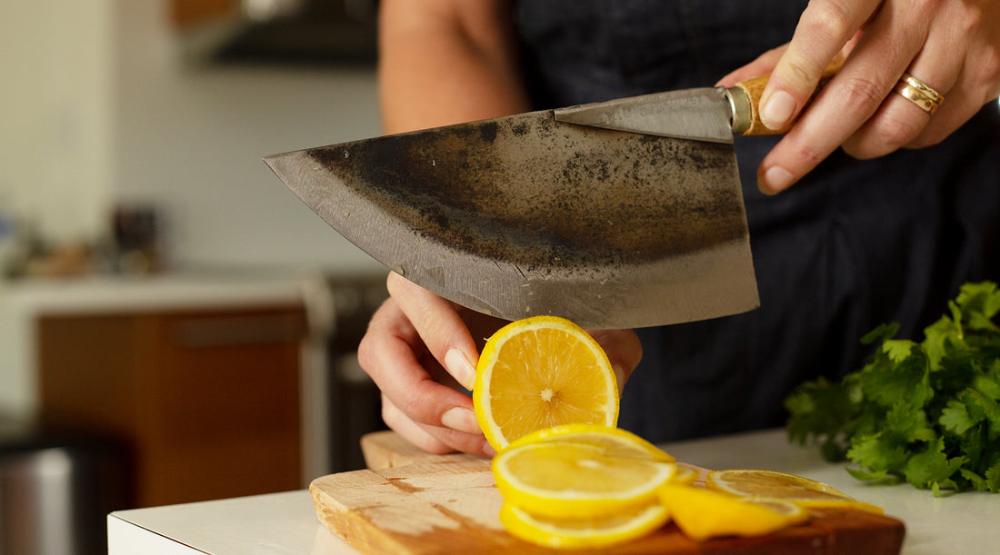 Thai Moon Knife: Hand-Forged Artisan Blade for Kitchen