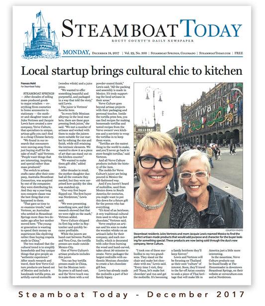 Steamboat Today - Local startup brings cultural chic to kitchen