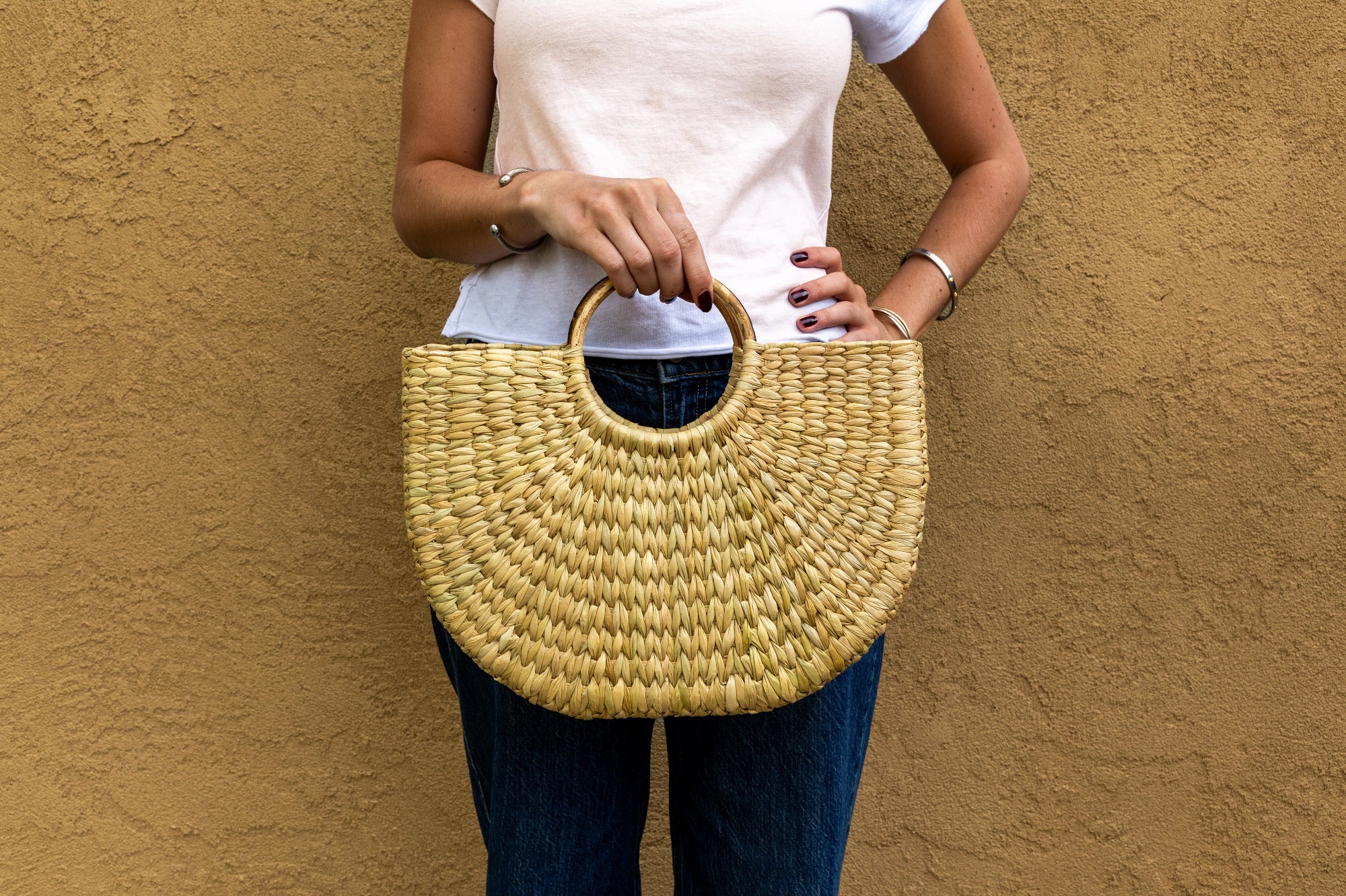 Verve Culture Circle Handle Palm Tote