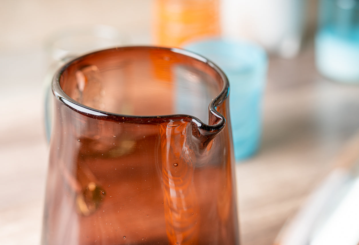 Handblown Glass Pitcher