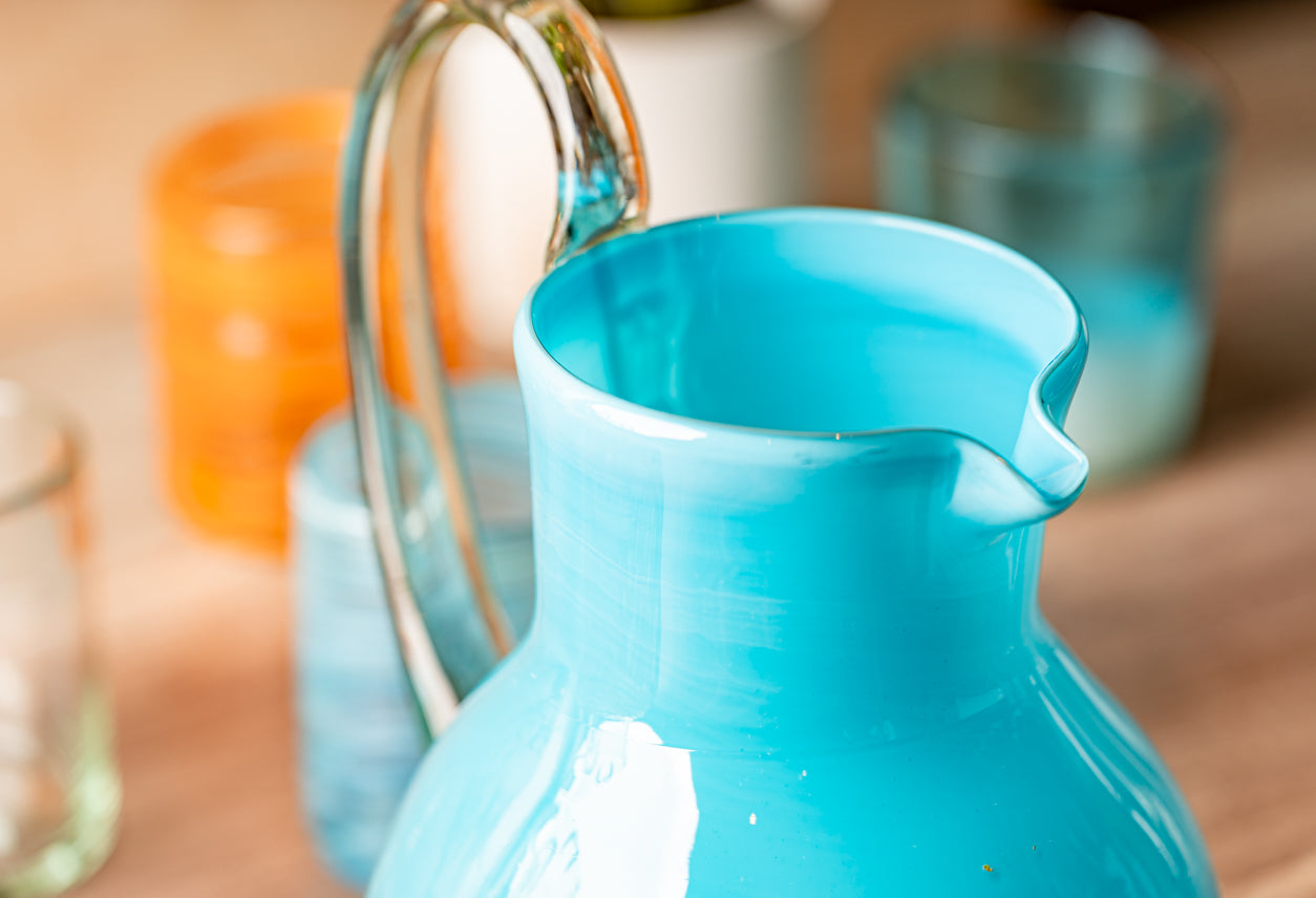 Handblown Glass Pitcher