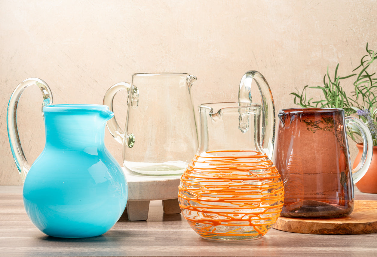 Handblown Glass Pitcher