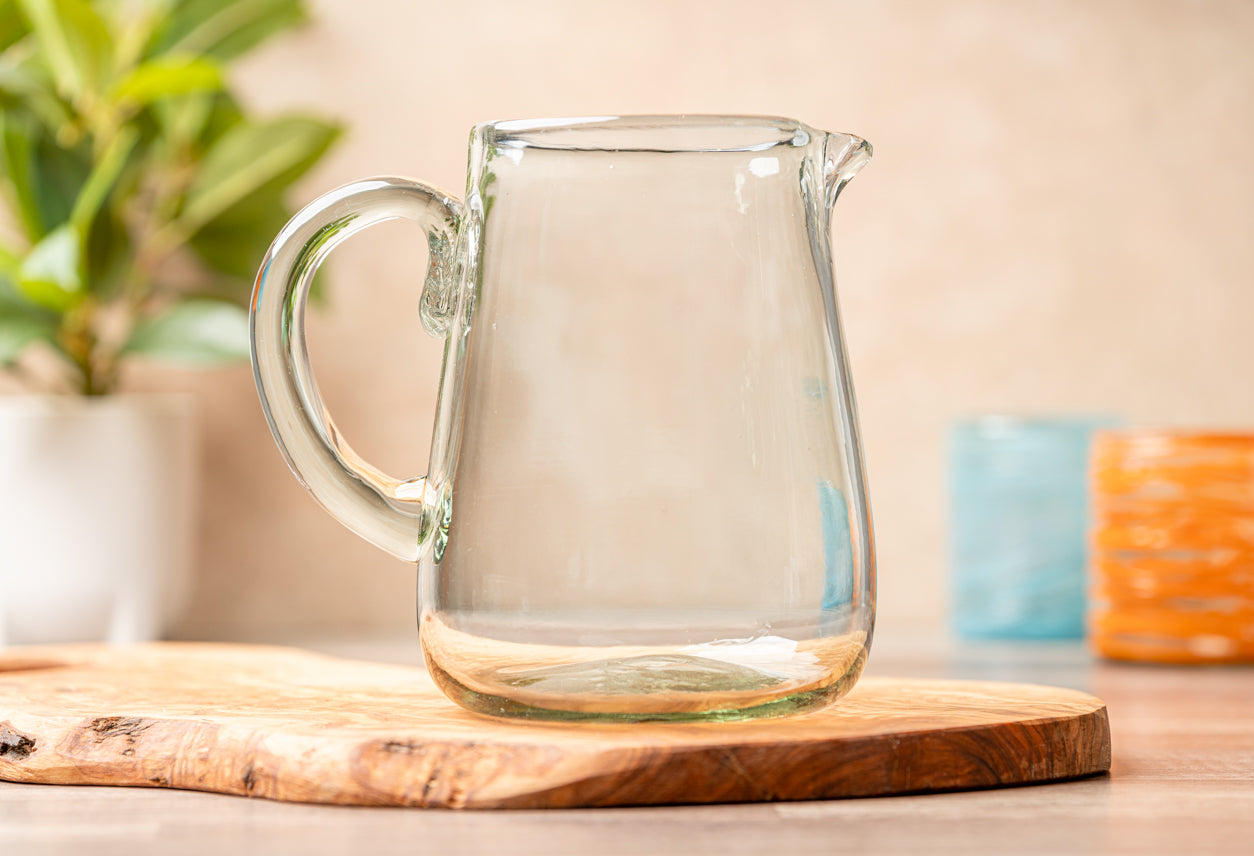 Handblown Glass Pitcher