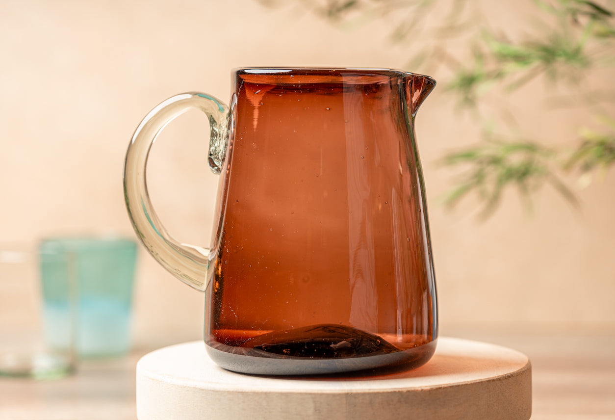 Handblown Glass Pitcher