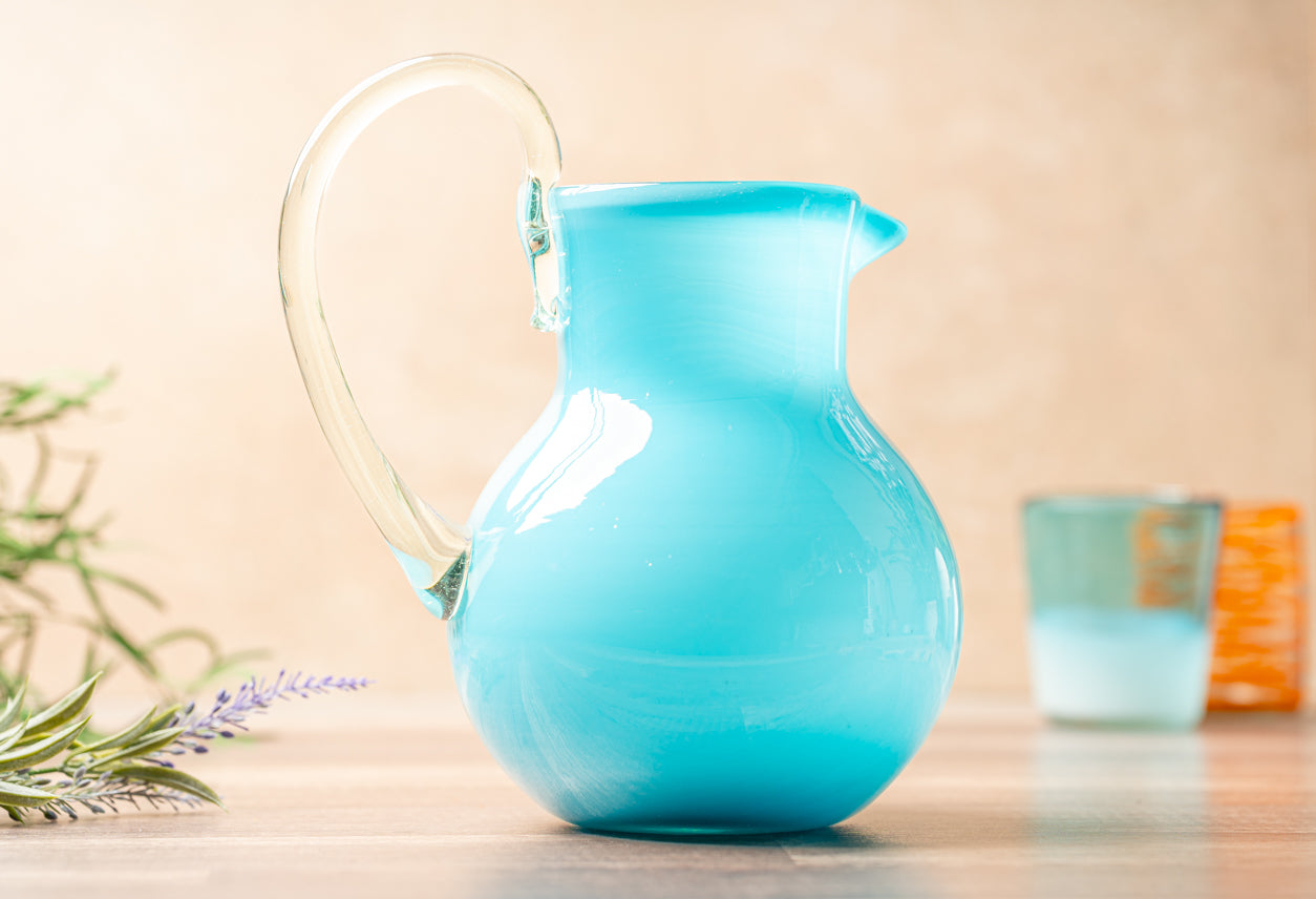 Handblown Glass Pitcher