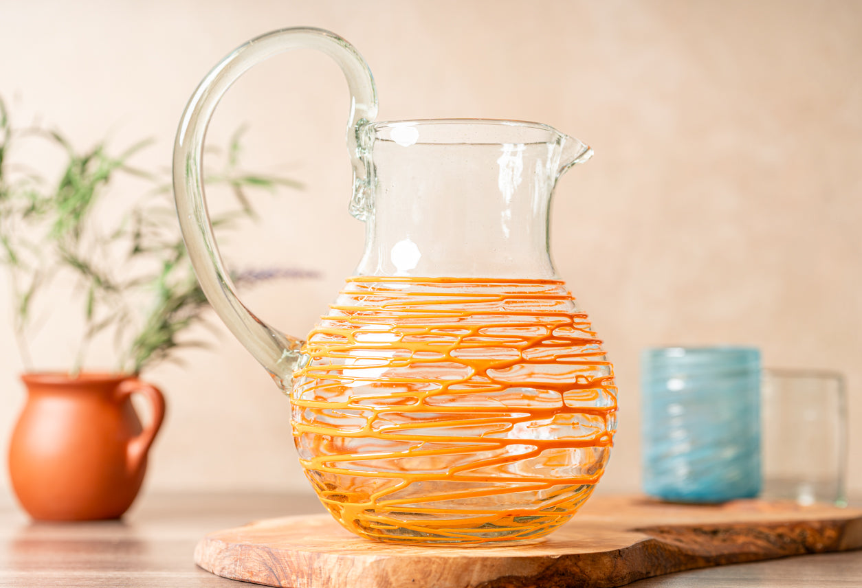 Handblown Glass Pitcher