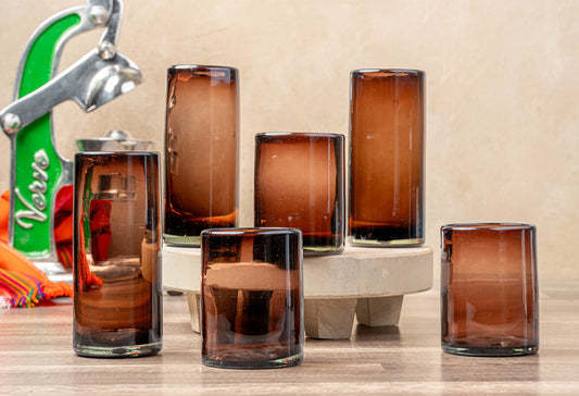 Handblown Glasses - Set of 4 - Tamarind