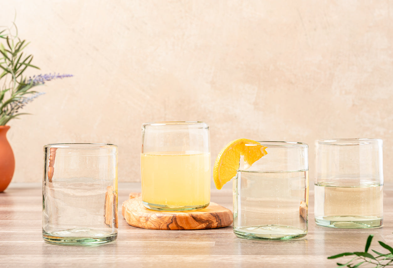 Handblown Glasses - Clear (Set of 4)
