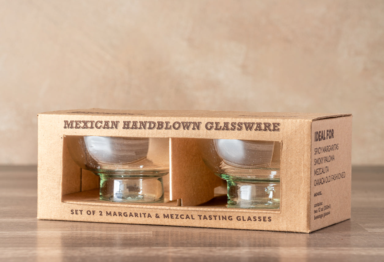 Handblown Margarita / Mezcal Glasses - Set of 2