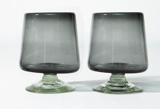Handblown Short Stemmed Wine Glass - Set of 2