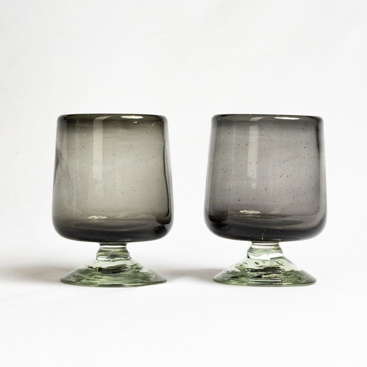 Handblown Short Stemmed Wine Glass - Set of 2