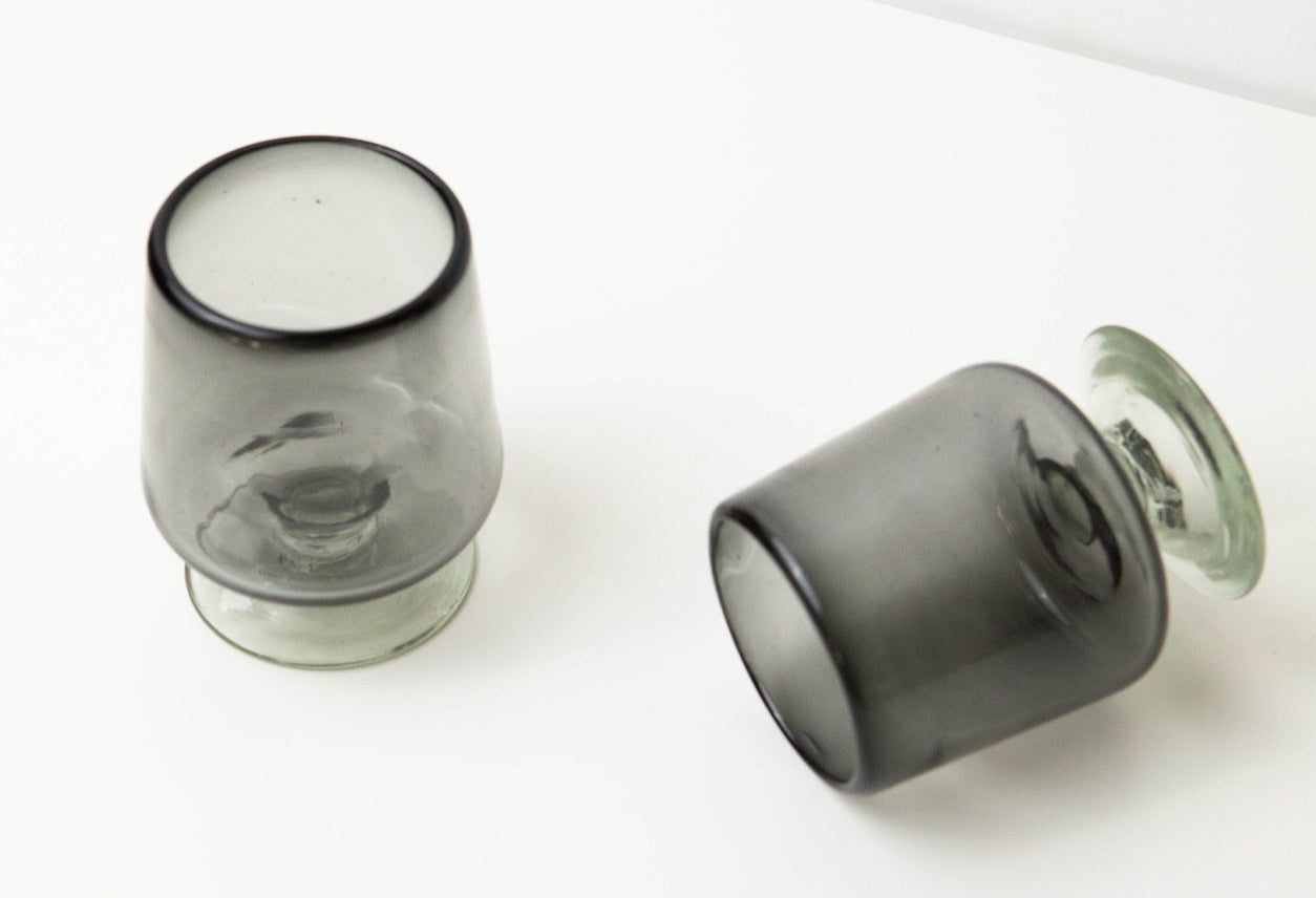 Handblown Short Stemmed Wine Glass - Set of 2