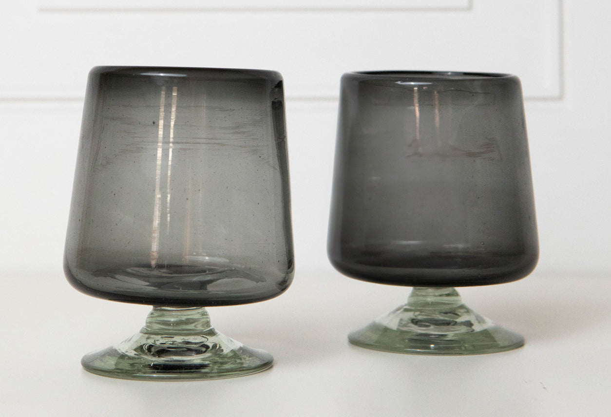 Handblown Short Stemmed Wine Glass - Set of 2