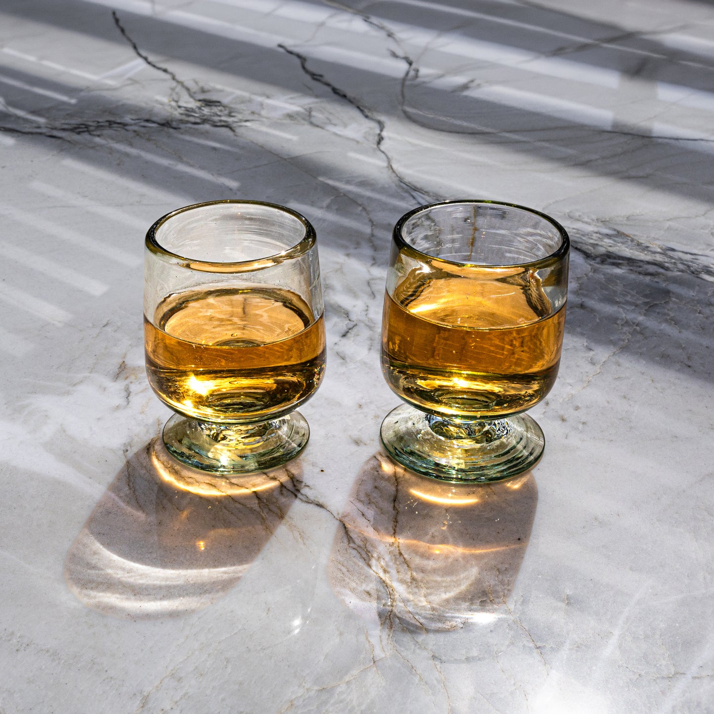 Handblown Short Stemmed Wine Glass - Set of 2