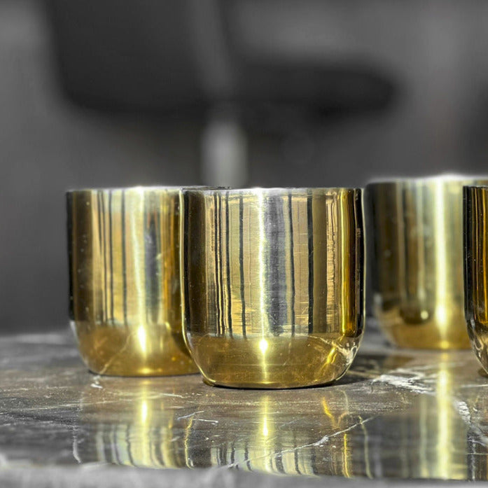 Double Walled Cups - Brass Color