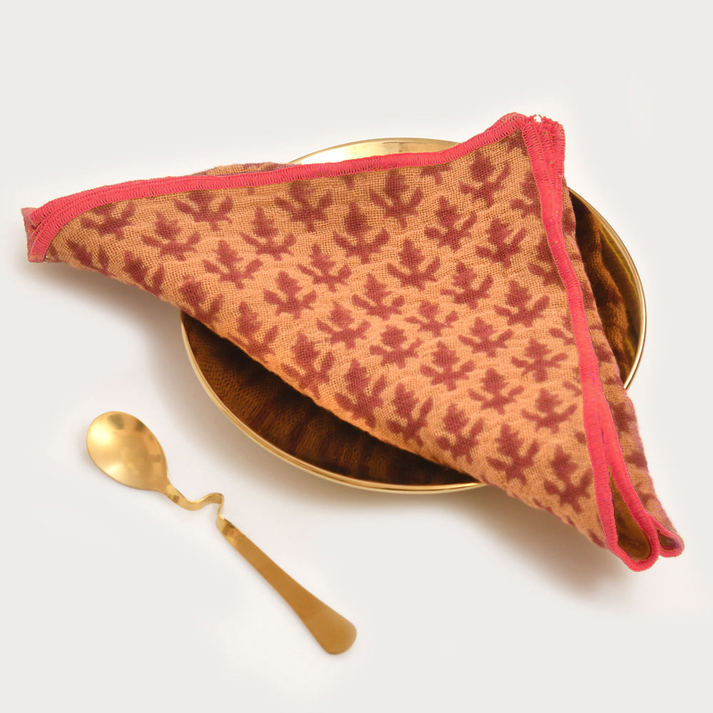 Punjabi Block Print Napkins - Set of 4