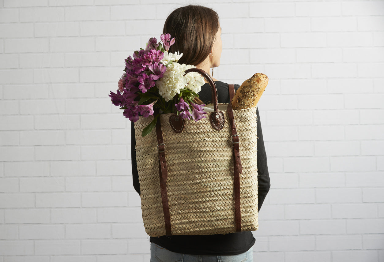 Moroccan Shopping Basket Backpack