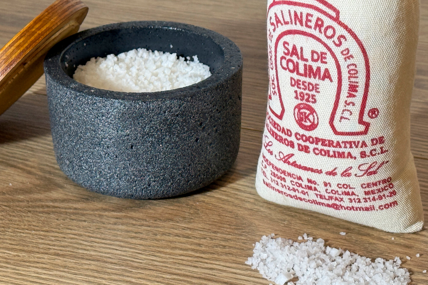 Colima Sea Salt and Salt Cellar Set