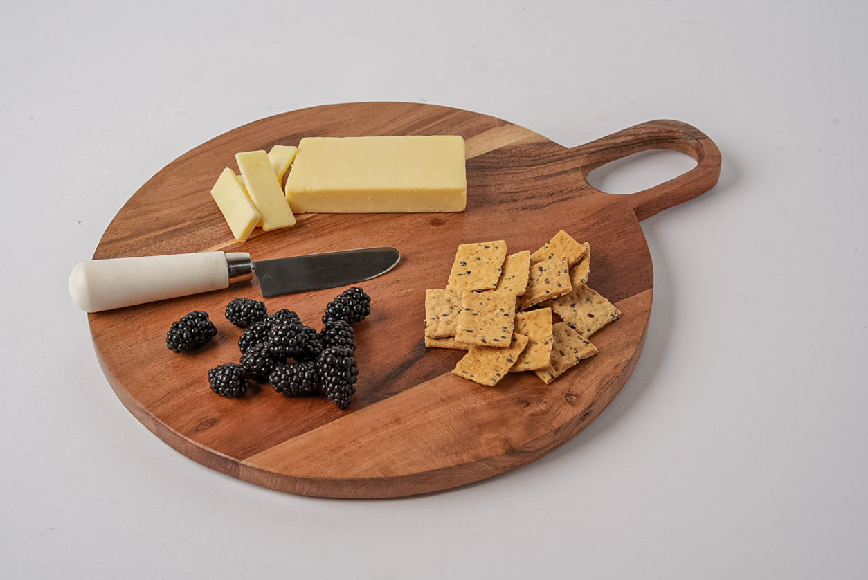 Acacia Circle Serving Board