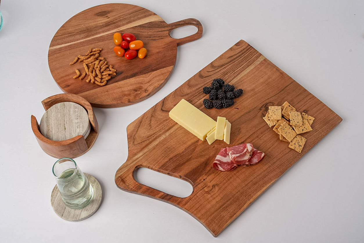 Acacia Circle Serving Board