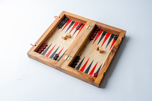 Backgammon Mangowood Game Set