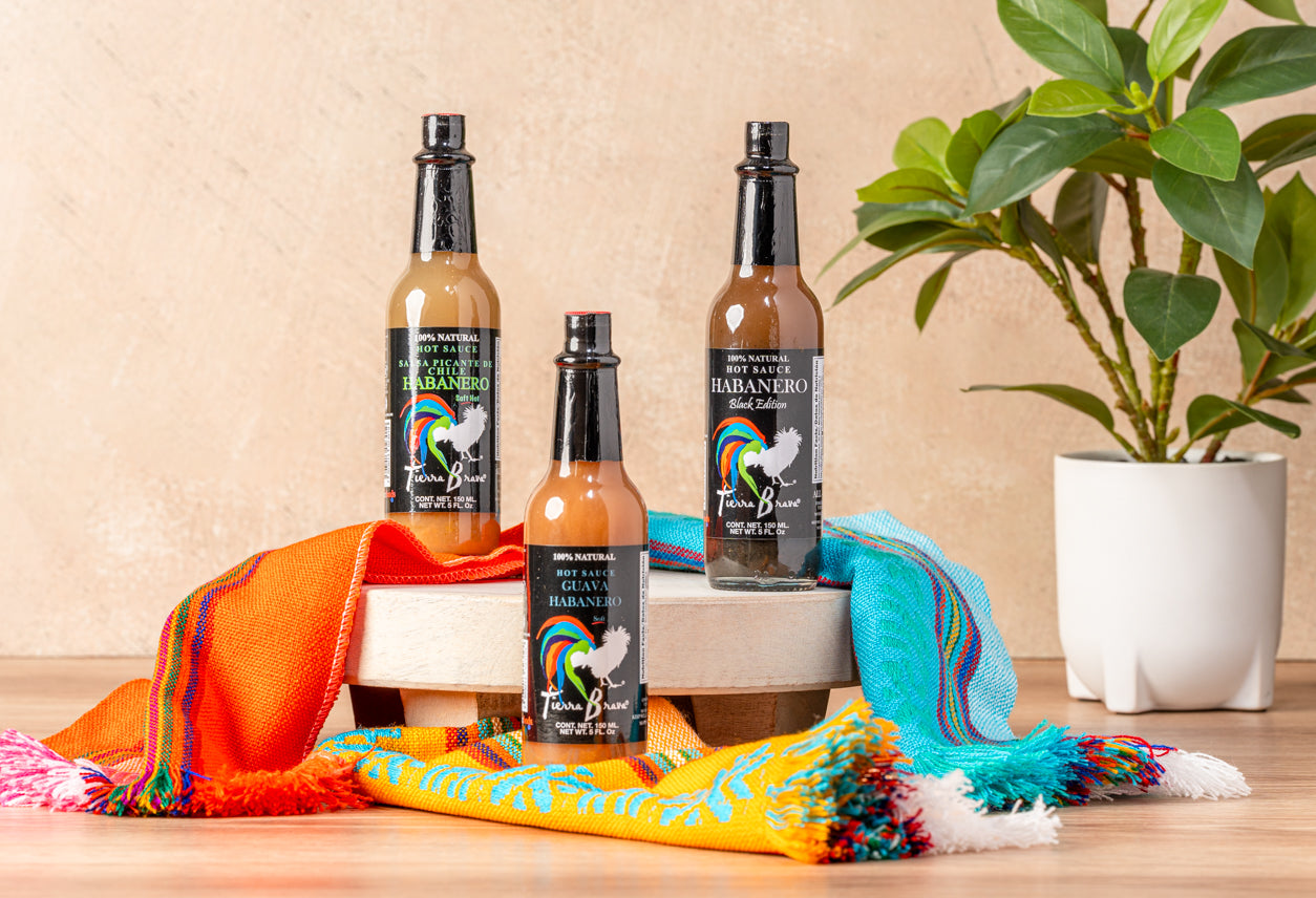 Verve Culture Habanero Hot Sauce Trio & Servilleta