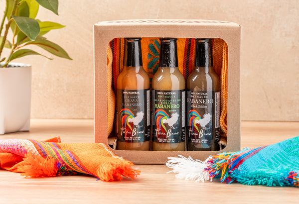 バイオアロマ　チリペッパー　3本セット Verve Culture Habanero Hot Sauce Trio & Servilleta