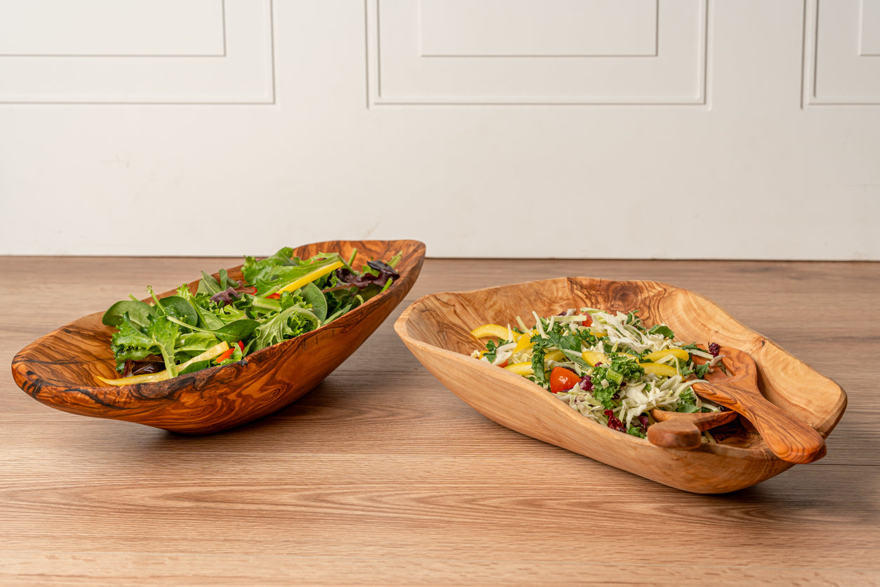 Italian Olivewood Root Salad Bowl