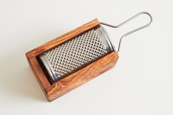 Carved Olive Wood and Stainless Steel Cheese Grater — Broders' Cucina  Italiana